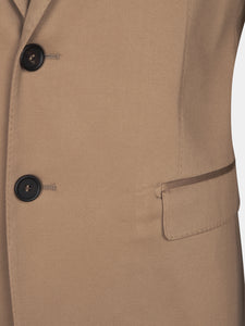 Abito in raso di cotone color biscotto Drop 8