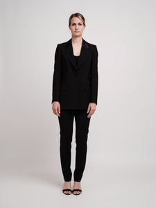 Women's tuxedo trousers in multiseasonal wool
