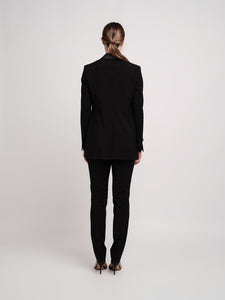 Women's tuxedo trousers in multiseasonal wool