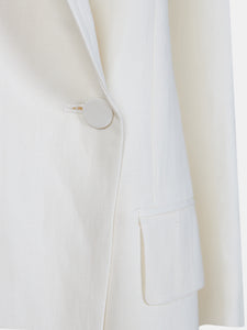 Blazer donna doppiopetto bianco