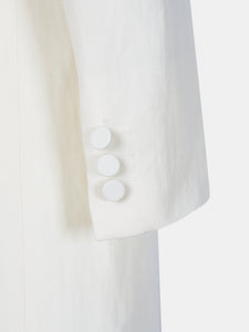 Blazer donna doppiopetto bianco