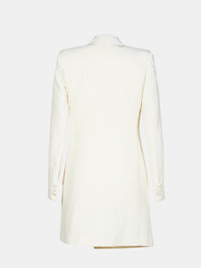 Blazer donna doppiopetto bianco