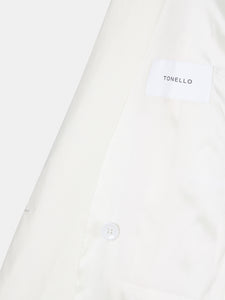 Blazer donna doppiopetto bianco