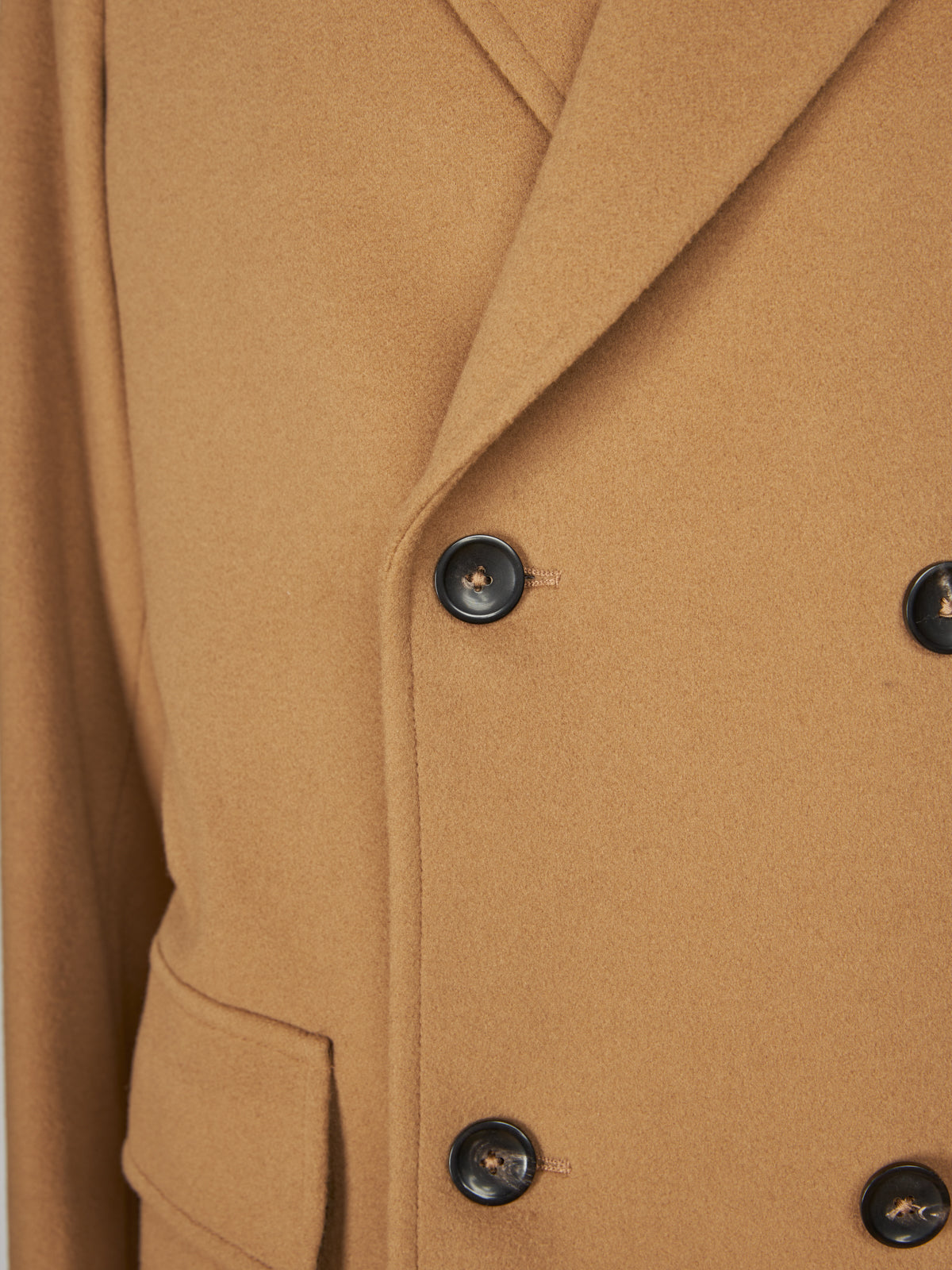 Cappotto cashmere uomo beige
