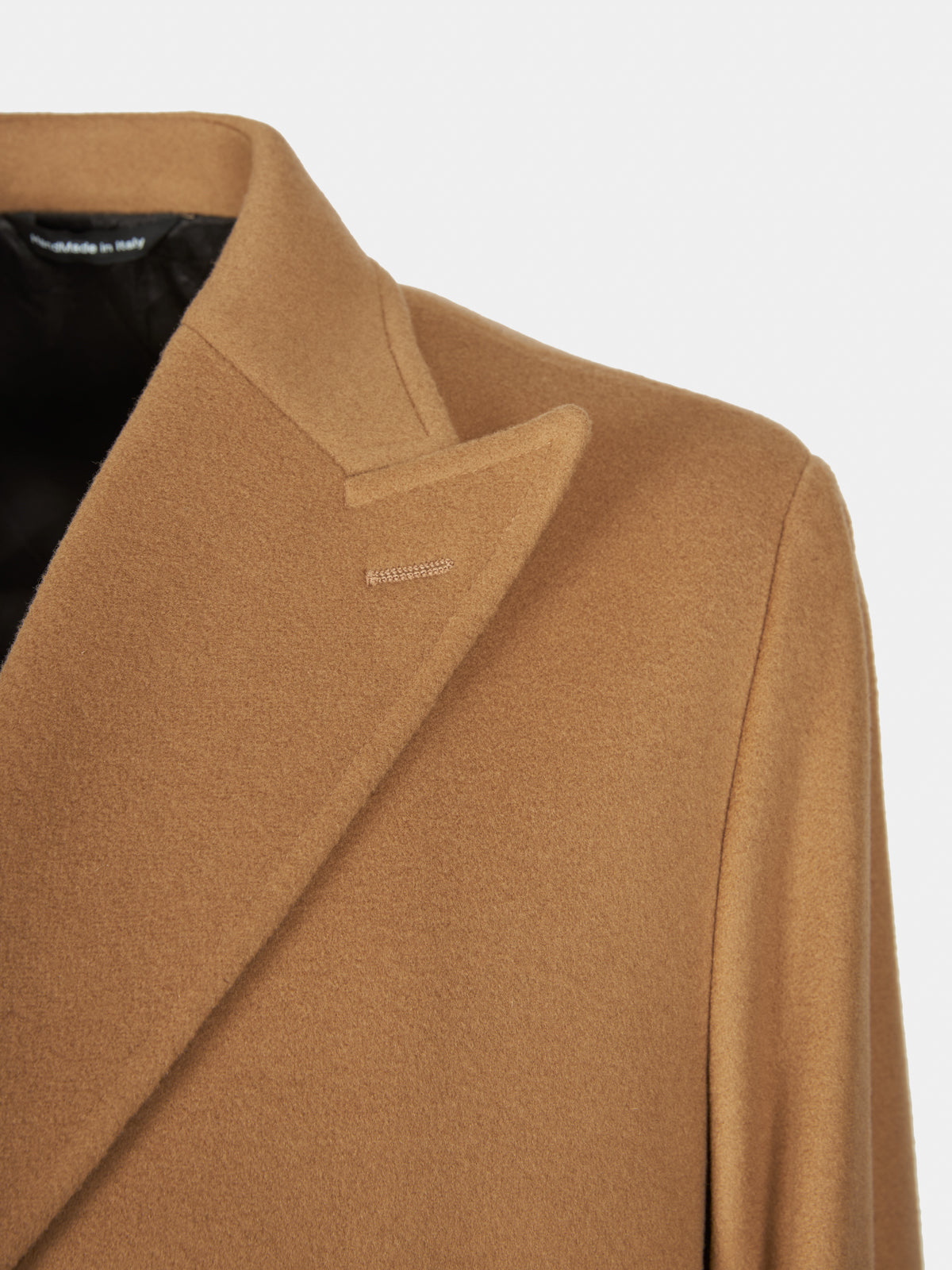 Cappotto cashmere uomo beige