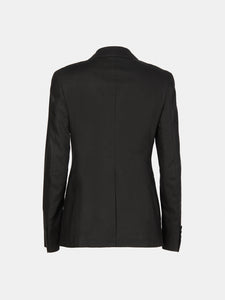 Giacca slim donna nera