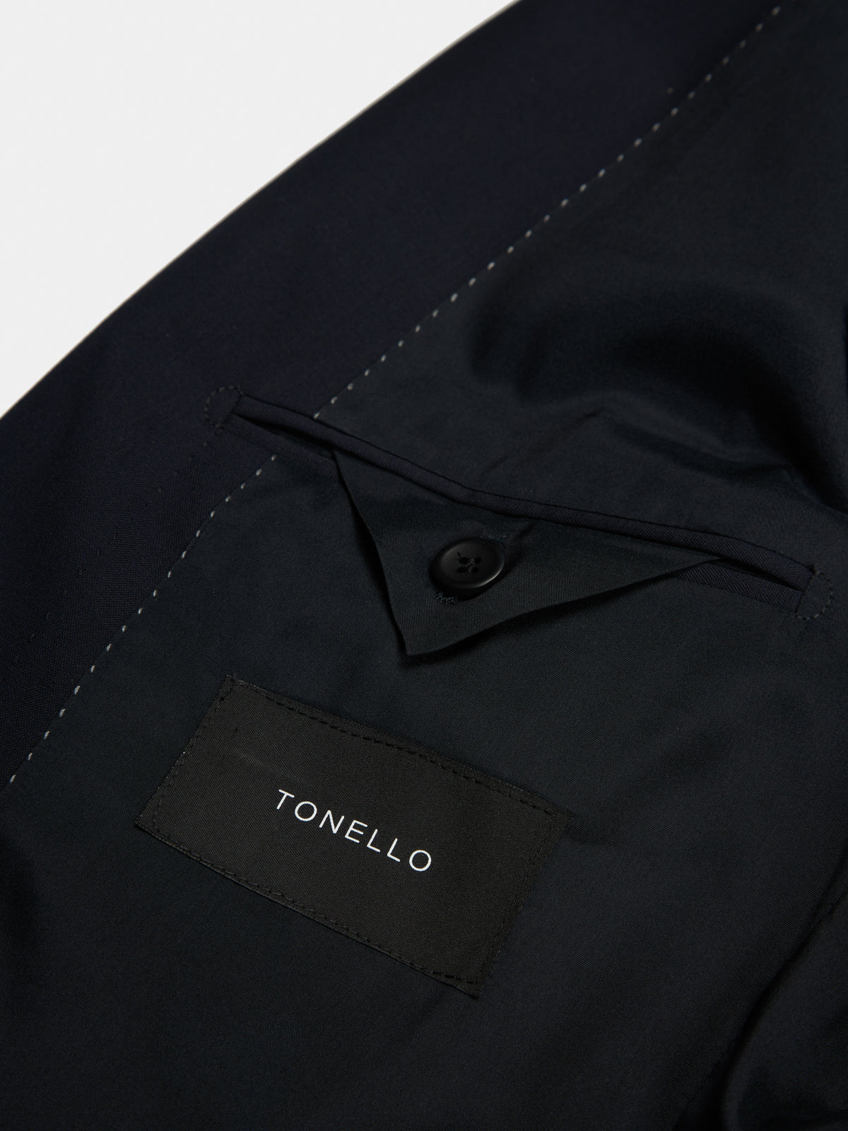 Iconic TONELLO dress in blue Drop 8 cool wool
