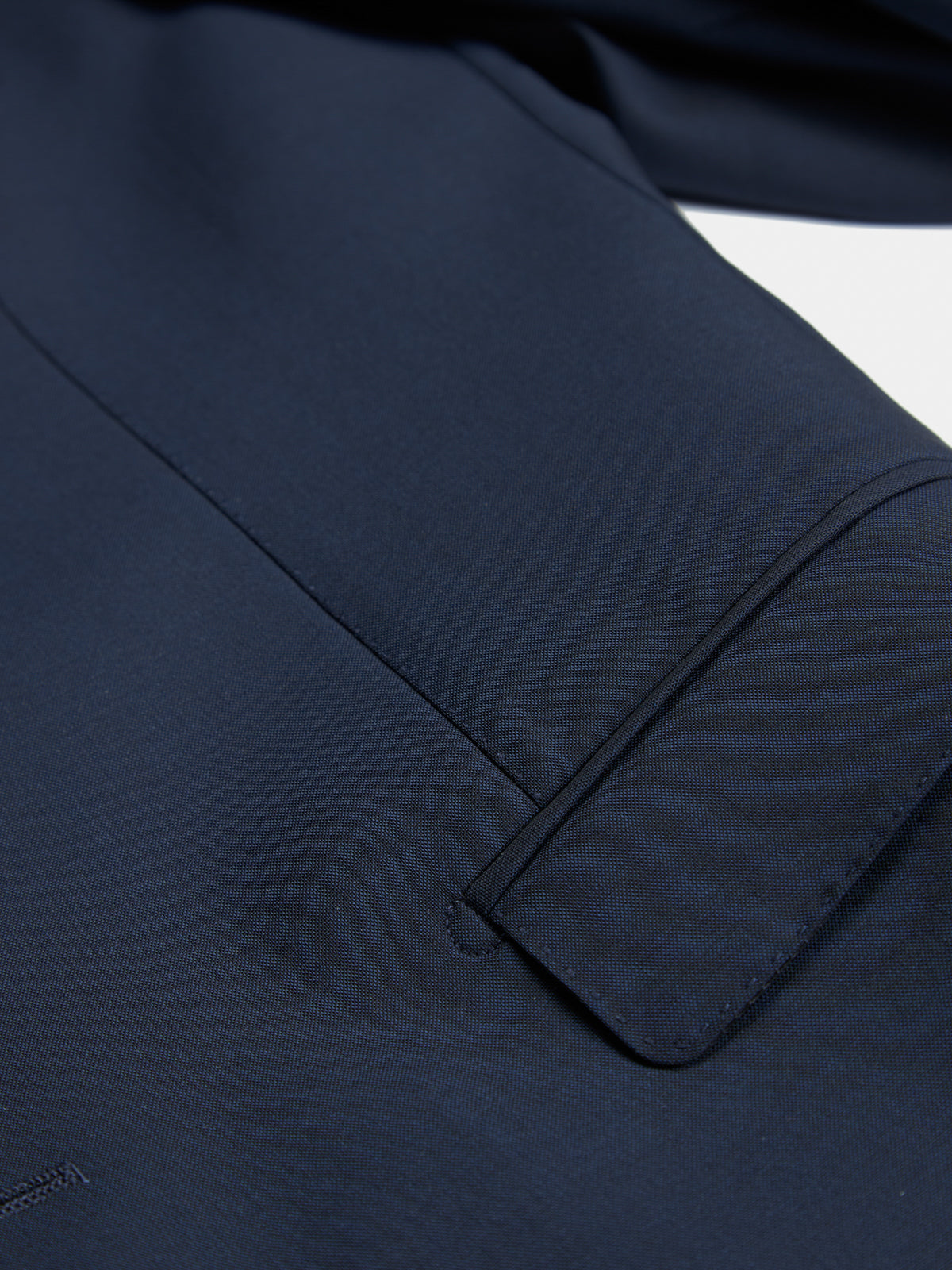 Abito in fresco di lana blu medio Drop 8