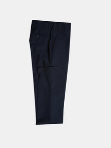 Abito in fresco di lana blu medio Drop 8