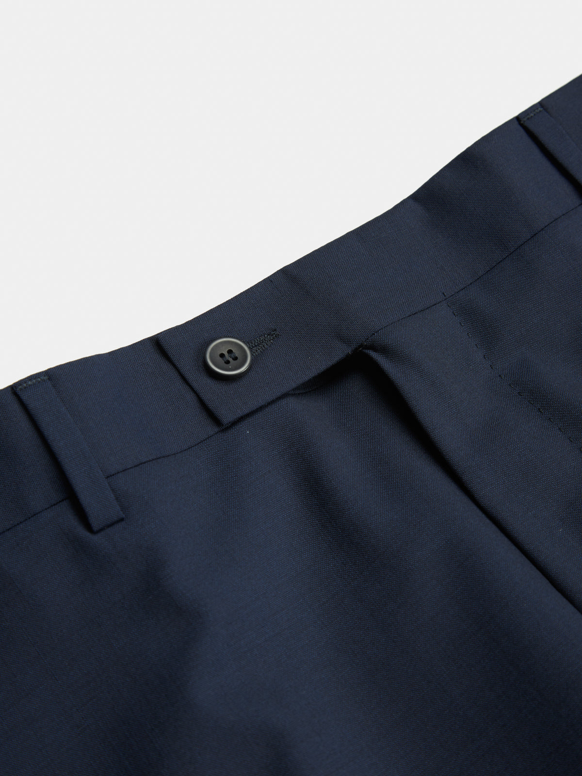 Abito in fresco di lana blu medio Drop 8