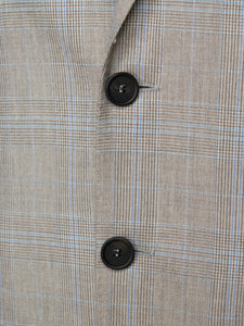 Beige Prince of Wales wool lyocell blend suit Drop 8