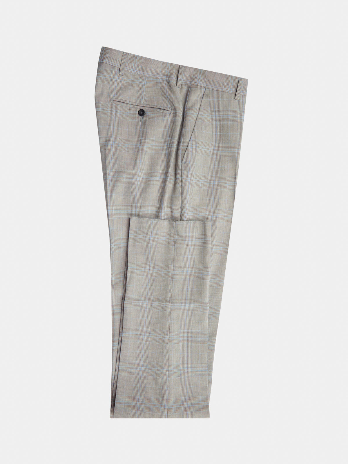 Beige Prince of Wales wool lyocell blend suit Drop 8