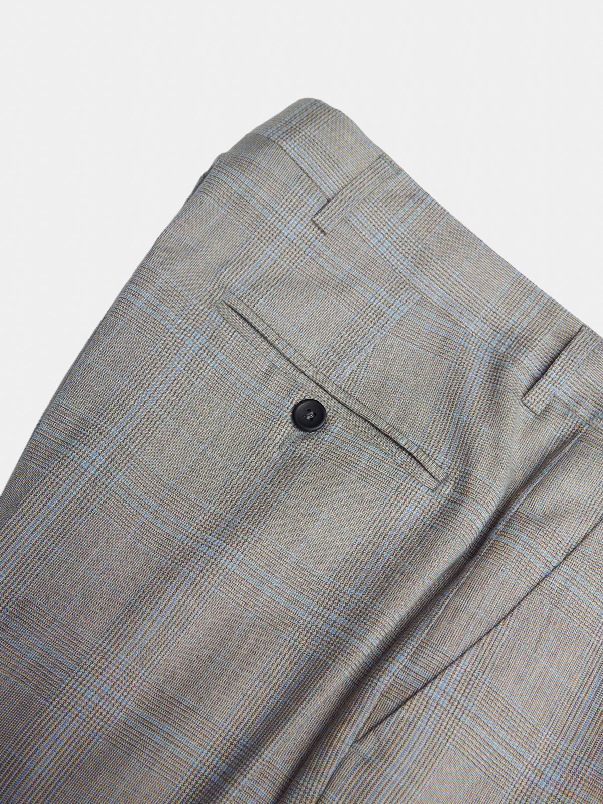 Beige Prince of Wales wool lyocell blend suit Drop 8