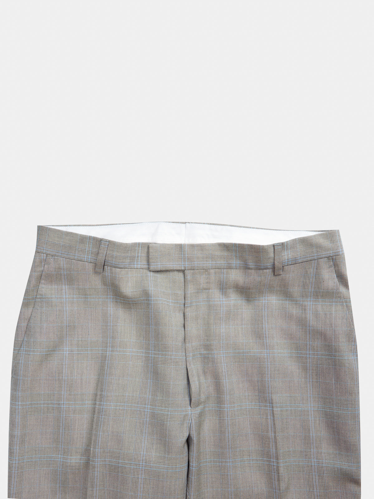 Beige Prince of Wales wool lyocell blend suit Drop 8