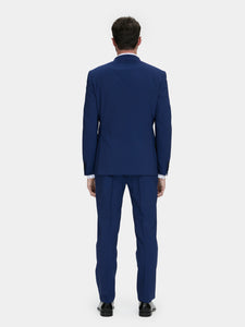 Drop 8 iconic suit in royal blue tropical wool
