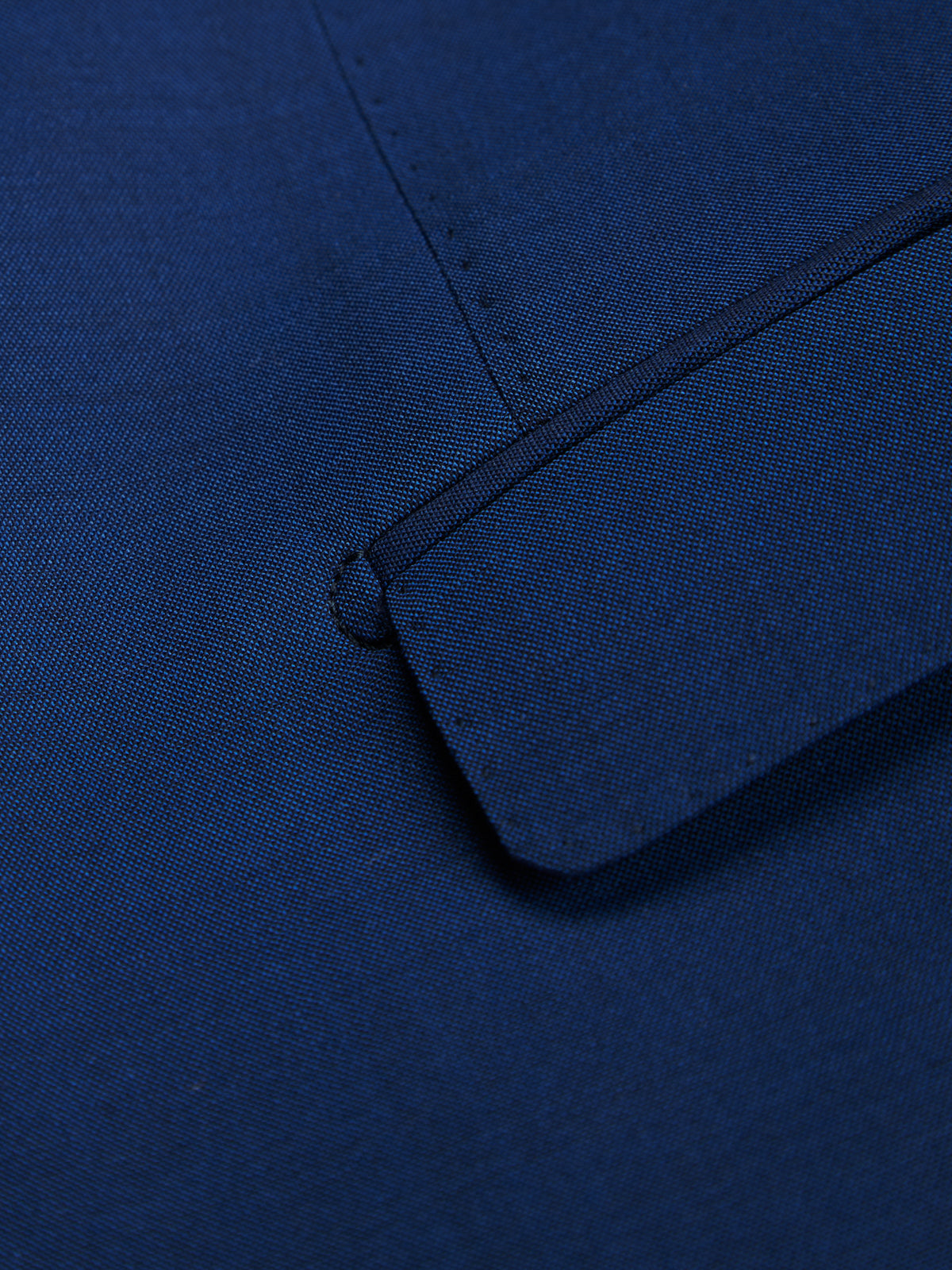 Open dress in cool blue wool Drop 8