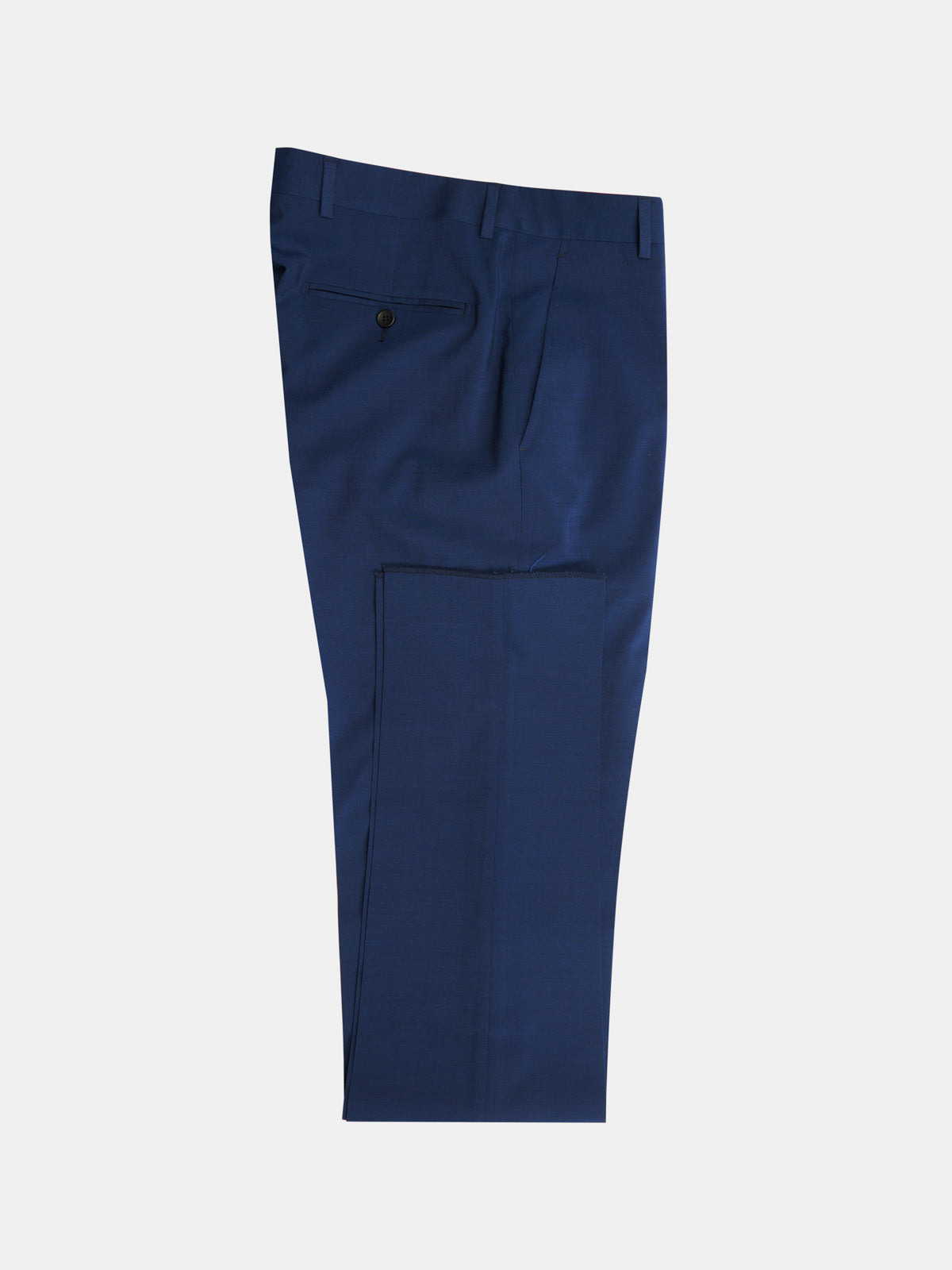 Open dress in cool blue wool Drop 8