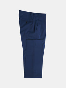 Open dress in cool blue wool Drop 8