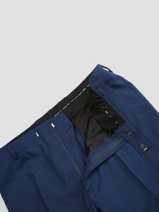 Open dress in cool blue wool Drop 8