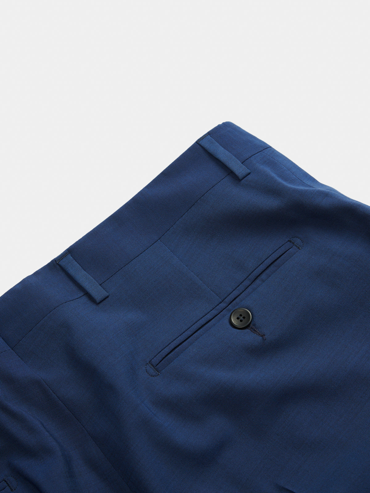 Open dress in cool blue wool Drop 8