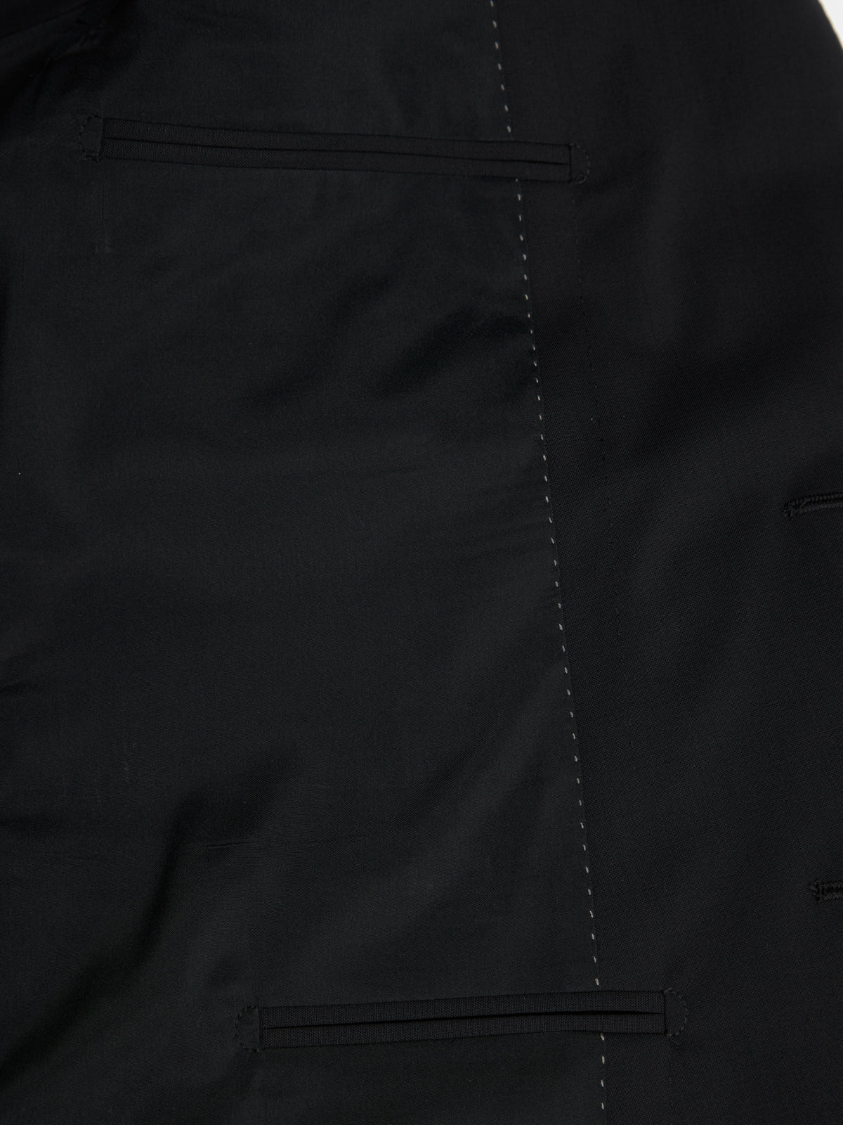 Abito iconico in fresco di lana nero Drop 8
