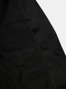 Tuxedo jacket in black slim fit cool wool