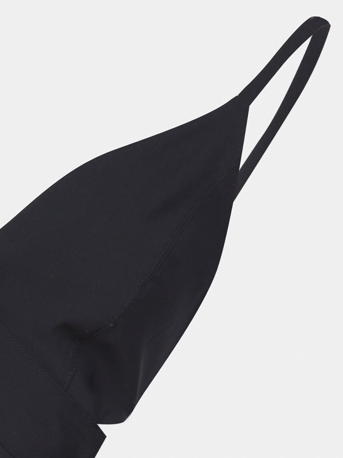 Bralette in fresco di lana blu navy
