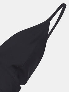 Bralette in fresco di lana blu navy