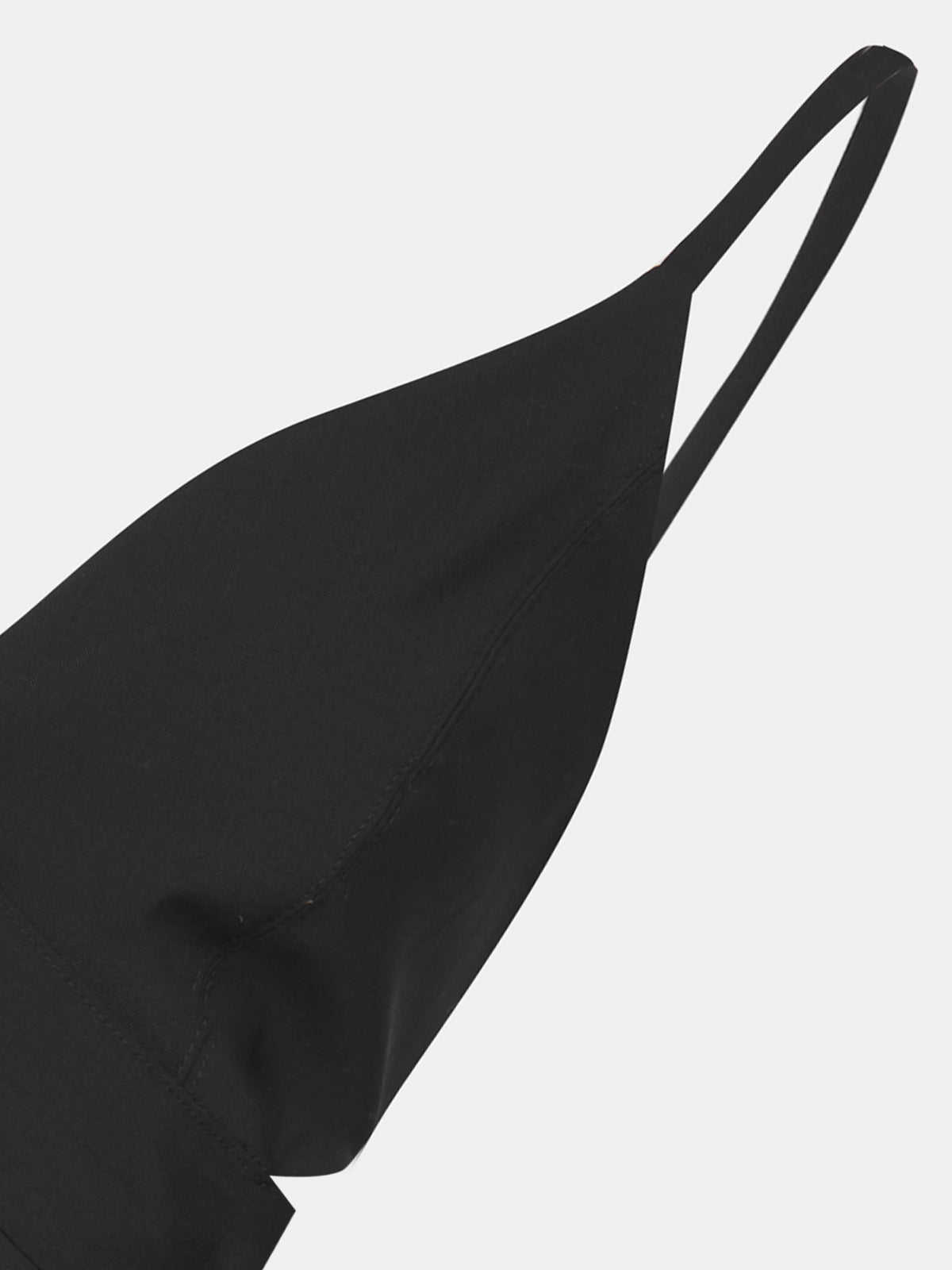 Bralette in fresco di lana nero