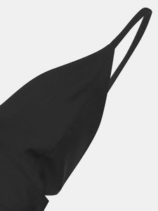 Bralette in fresco di lana nero