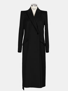 Cappotto cashmere donna lungo nero