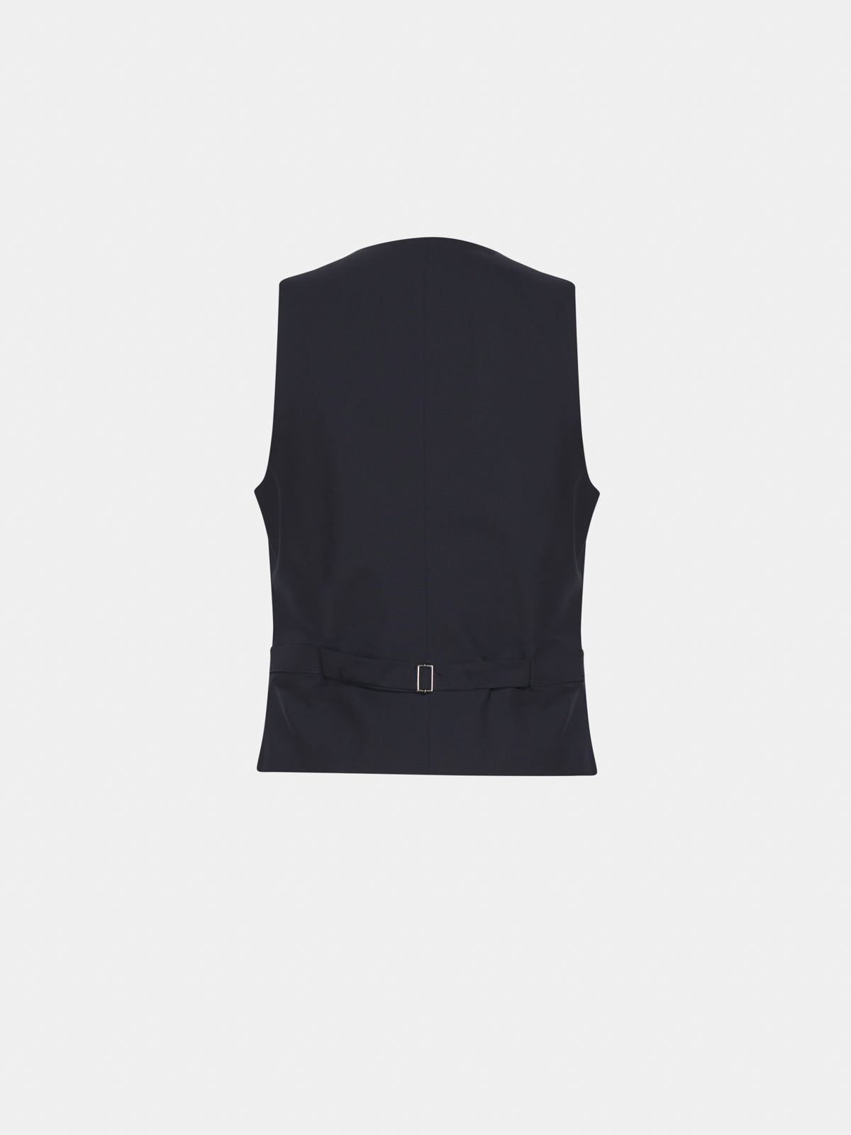 Gilet in fresco di lana blu navy