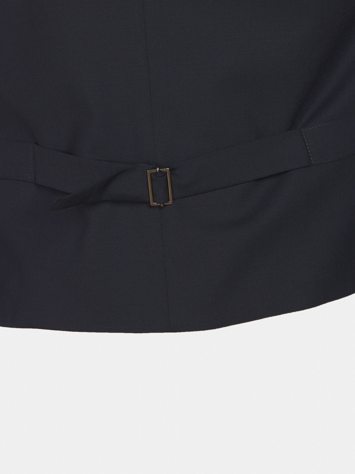 Gilet in fresco di lana blu navy