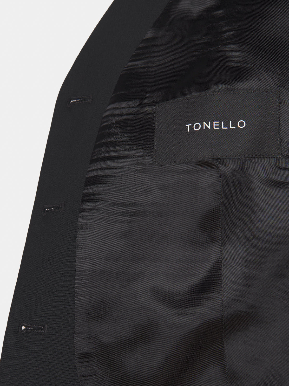 Waistcoat in cool black wool