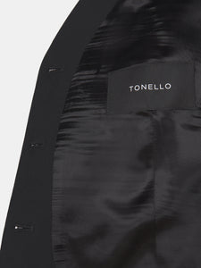 Waistcoat in cool black wool