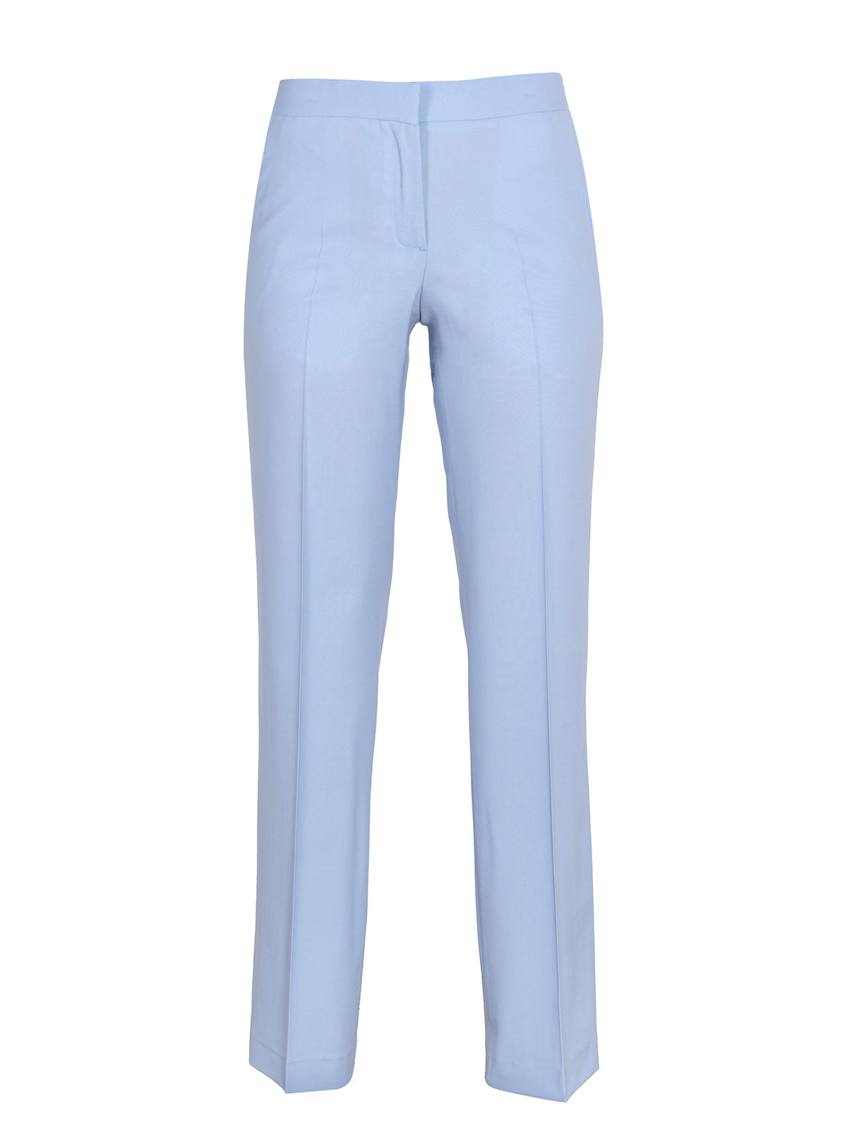 Pantalone dritto azzurro donna