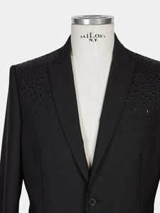 Giacca nera uomo con paillettes