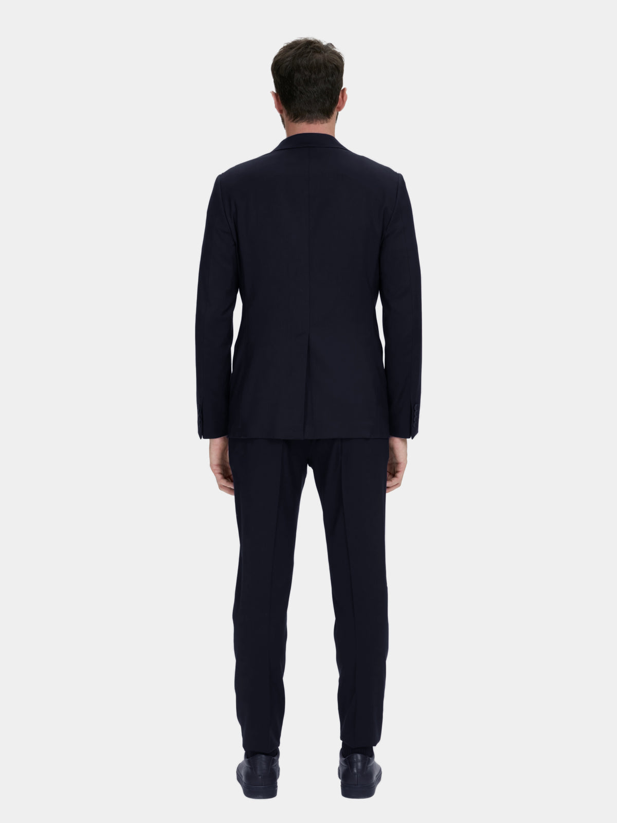 Abito Wash&Wear in gabardina di lana blu