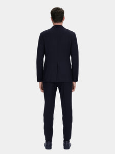 Abito Wash&Wear in gabardina di lana blu