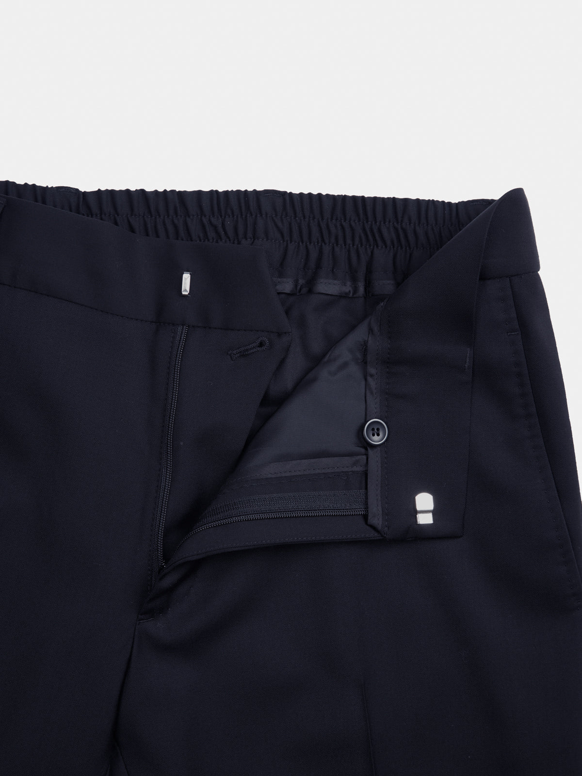 Abito Wash&Wear in gabardina di lana blu