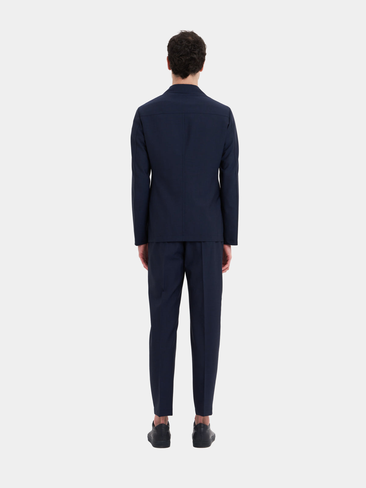 Washable dress in stretch wool blend