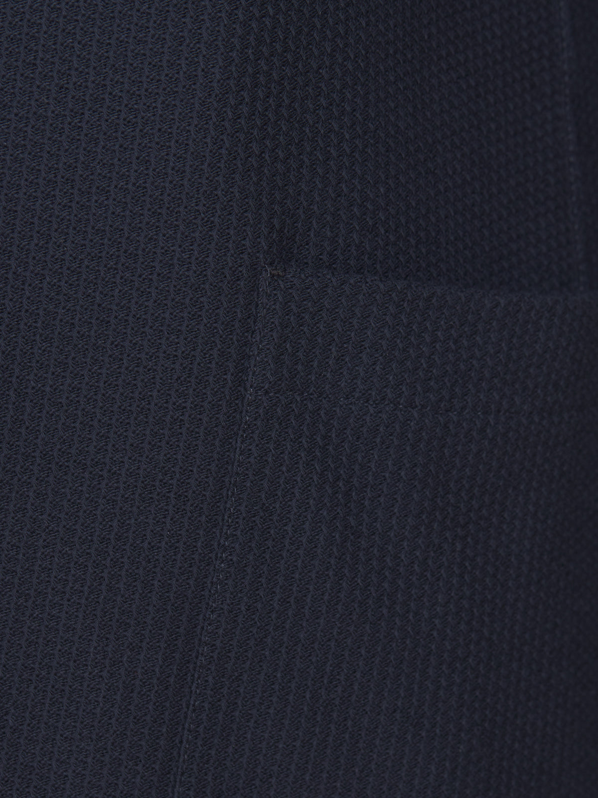 Single-breasted jacket in blue jersey