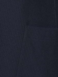 Single-breasted jacket in blue jersey