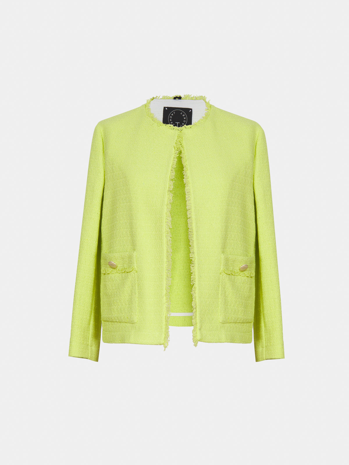 Cotton blend tweed jacket