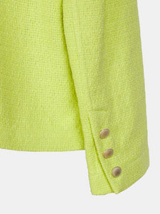 Cotton blend tweed jacket