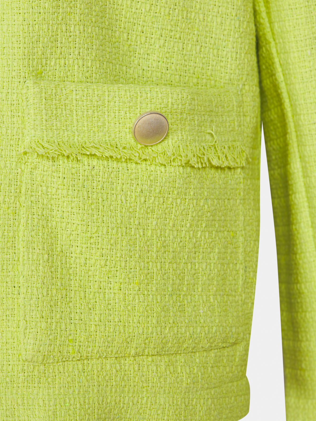 Cotton blend tweed jacket
