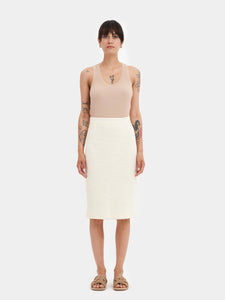 Longuette skirt in 100% cotton 🍃
