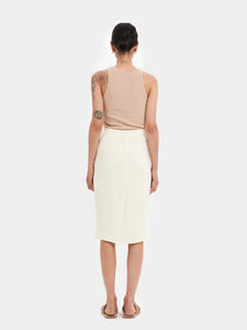 Longuette skirt in 100% cotton 🍃
